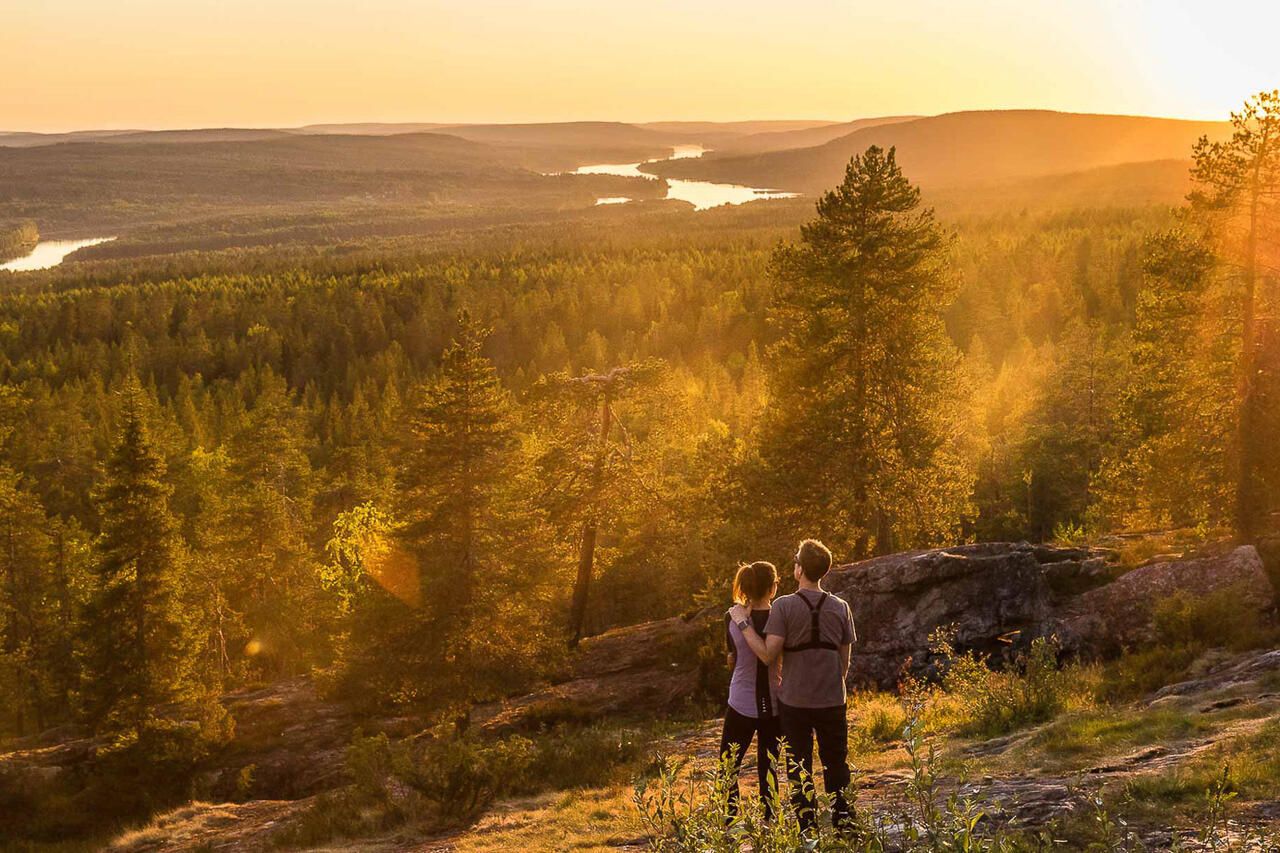 Cool Rovaniemi Summer Night E-mountain Bike Ride