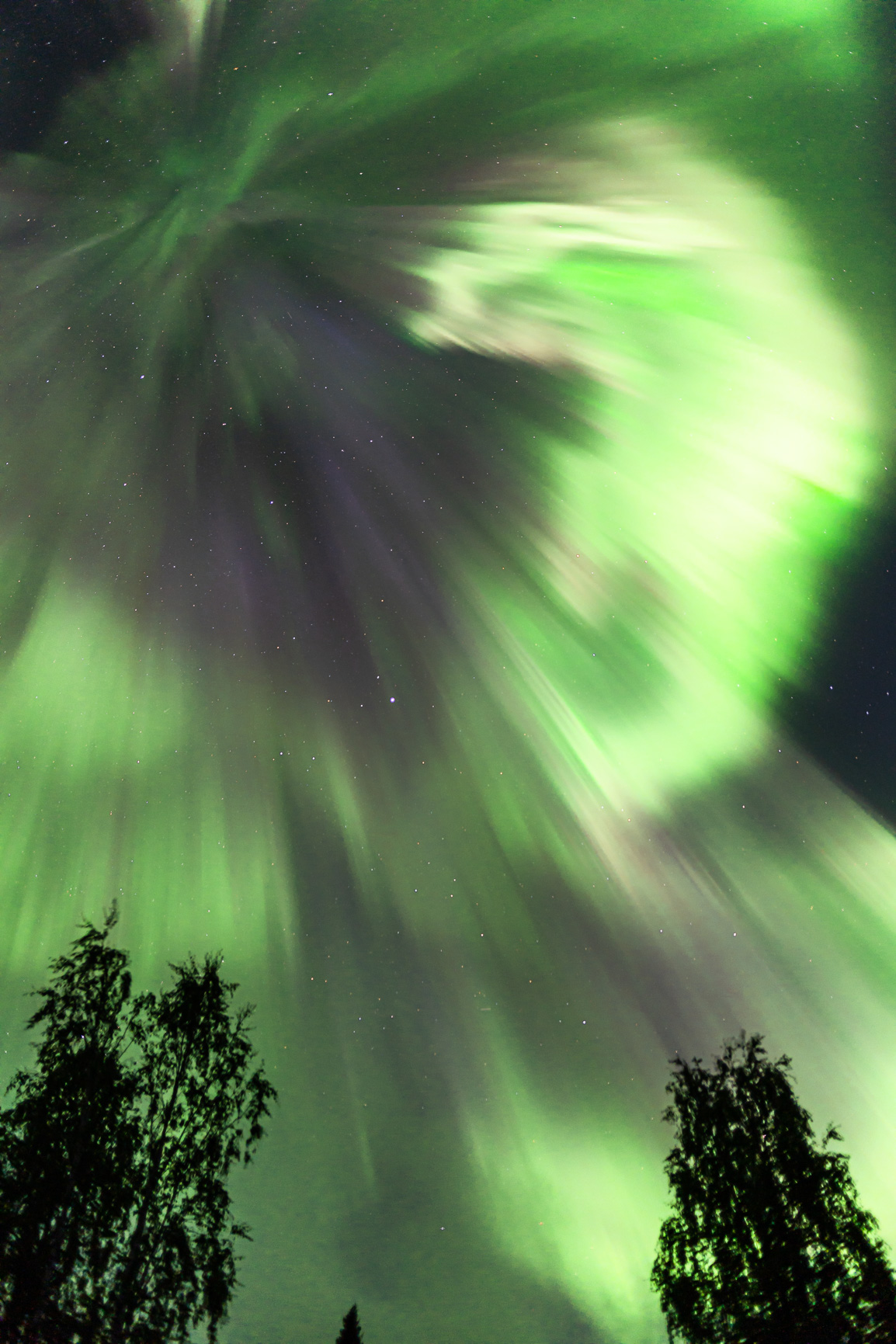 Aurora Explosion Rovaniemi Lapland Finland