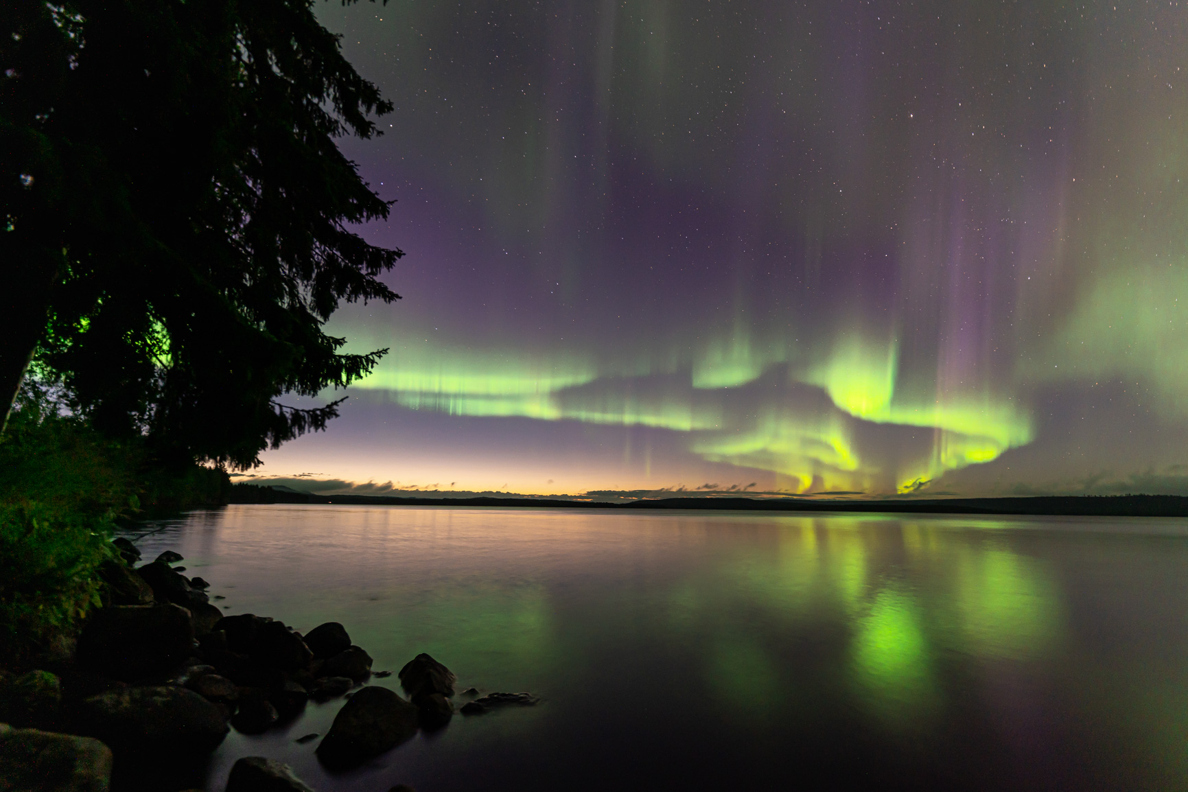 Start of the Aurora Season Rovaniemi Lapland Finland