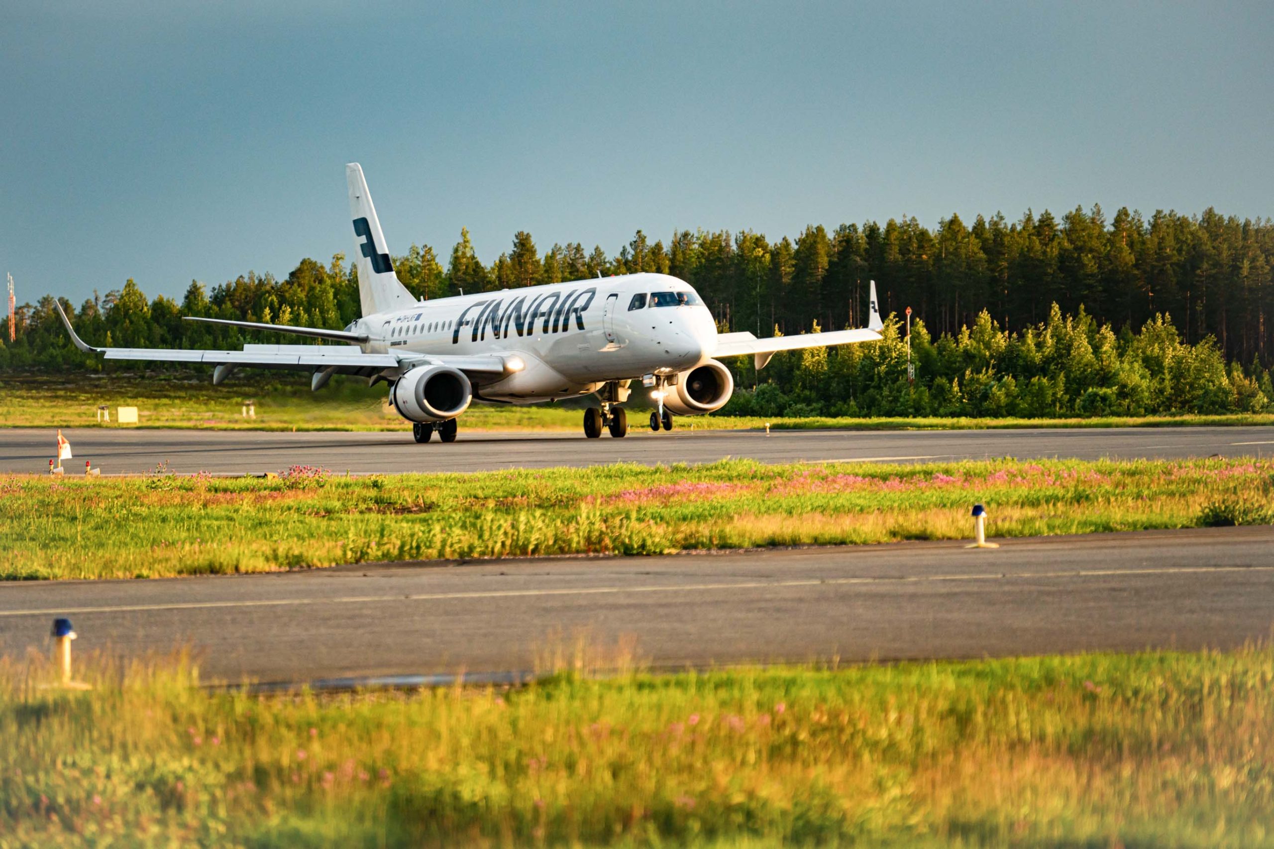 Finnair Airplane Airport Rovaniemi Lapland