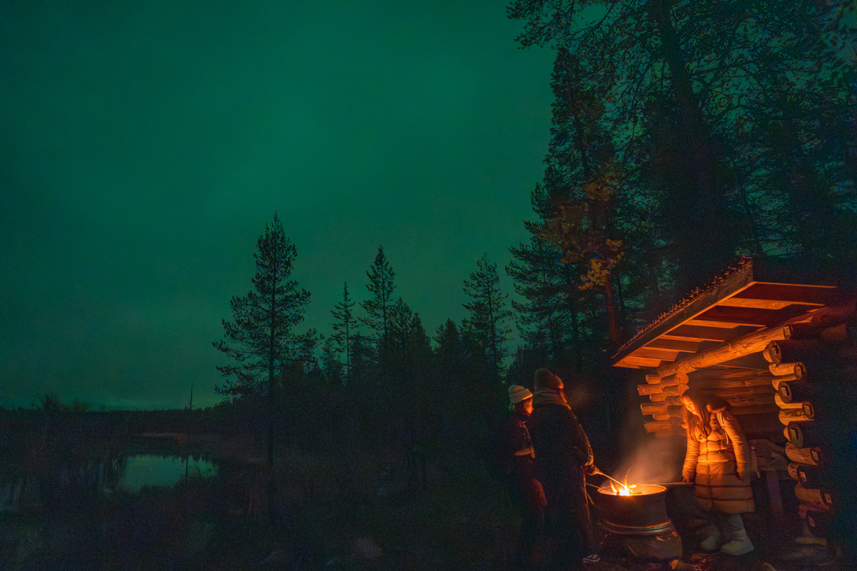 Lean to Shelter Lapland Finland