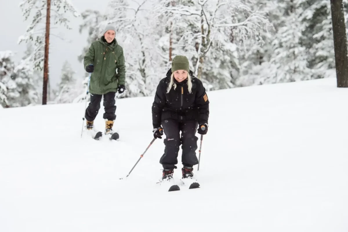Skiing Pyha Fell Lapland Large