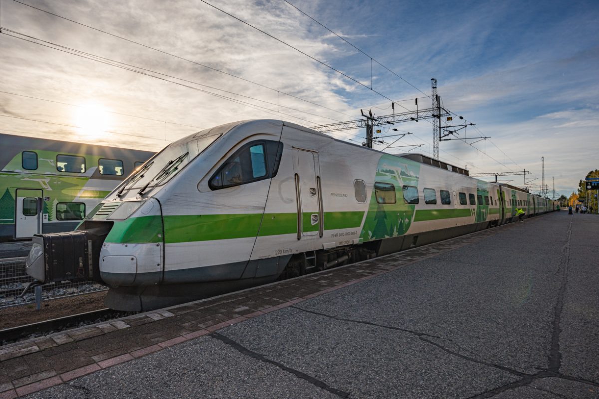 Train Station Intercity Rovaniemi Lapland Finland