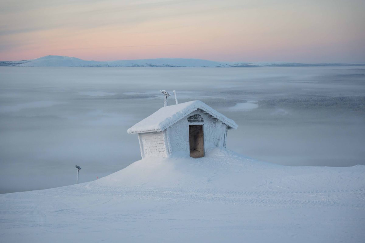 Levi Pallas Cabin Winter Snow