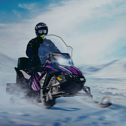 Electric snowmobiling in the Rovaniemi wilderness