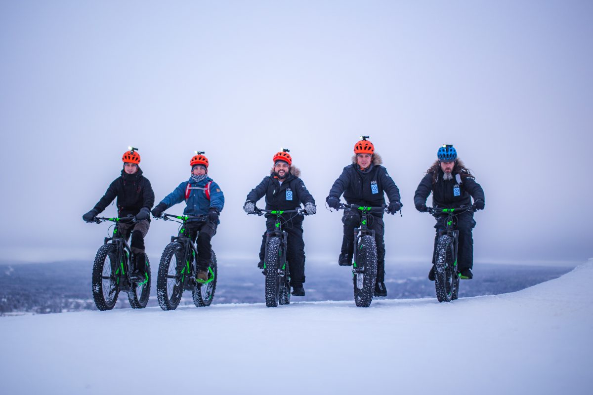 Winter fat biking in Rovaniemi