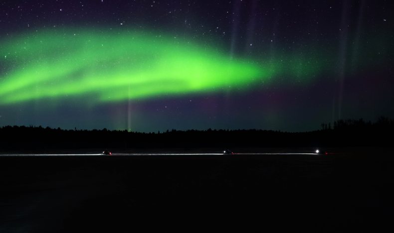Northern Lights Adventure by Electric Snowmobile