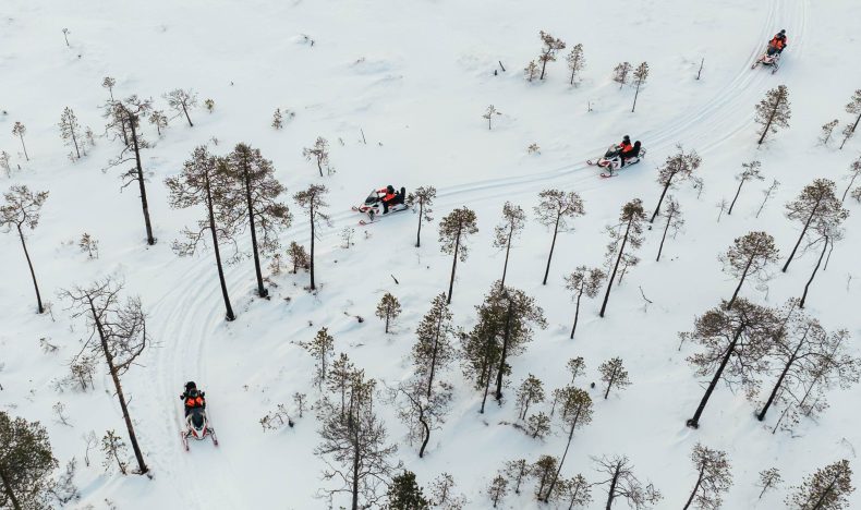 3-hour Electric Snowmobile Tour and Meet the Reindeer