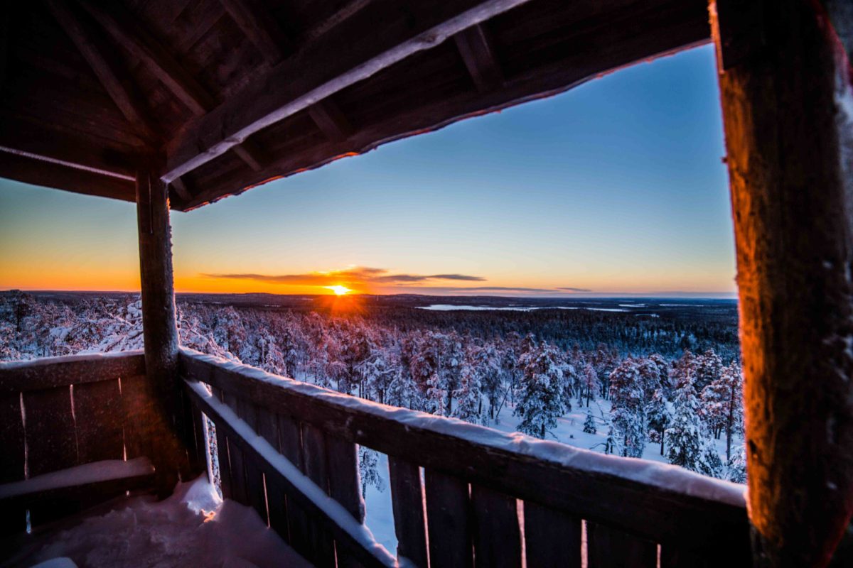 Open views across the Lapland wilderness