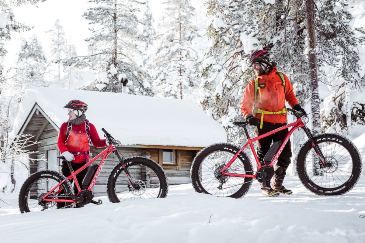 Winter electric fatbike tour in Pyhä