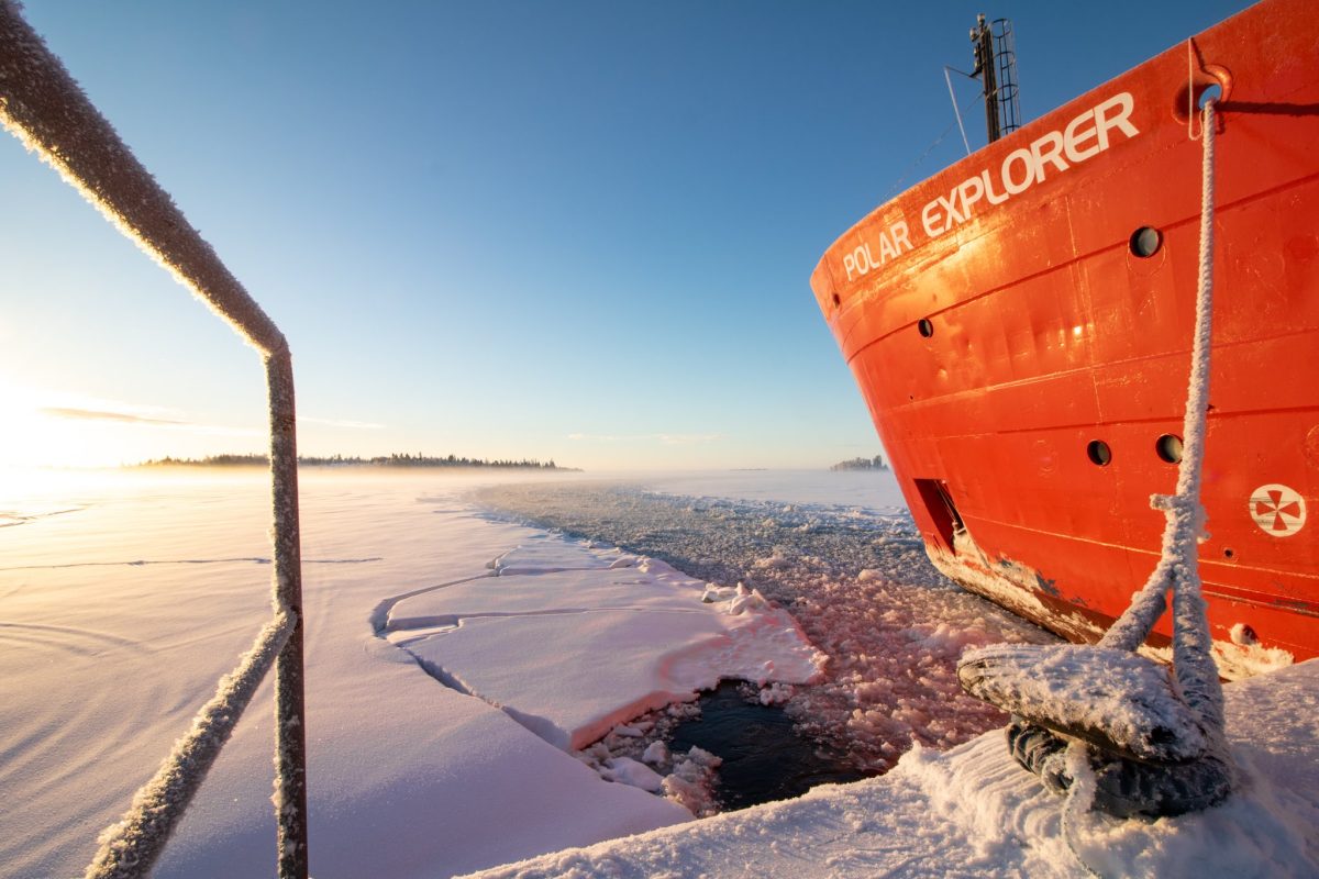 Polar Explorer Icebreaker at the cruise terminal