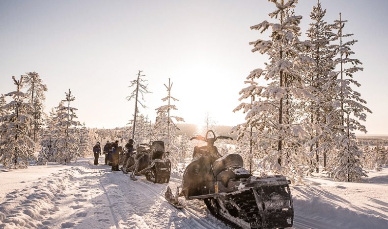 1-Hour Easy Snowmobile Tour in Levi